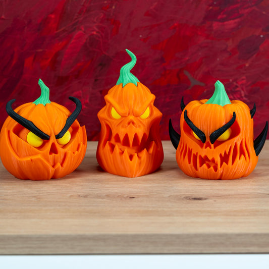 Gruselige Halloween-Kürbisse – 3D-gedruckte Deko aus nachhaltigem PLA