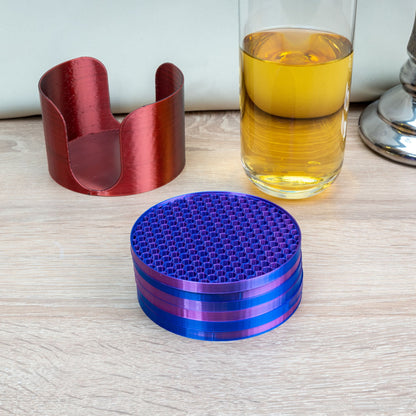 Untersetzer mit Metallic Effekt